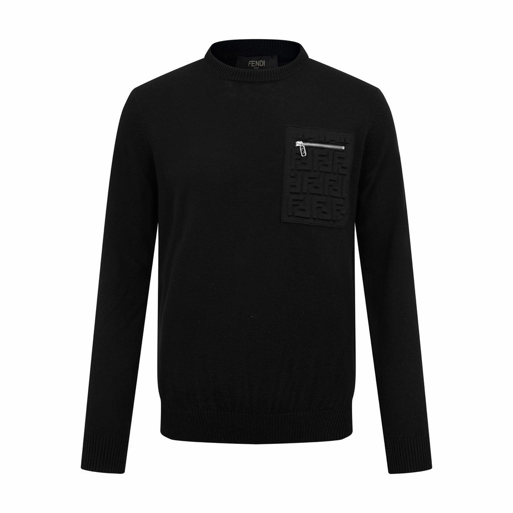 Falection FW26 Logo Patch Zip Pocket Sweater