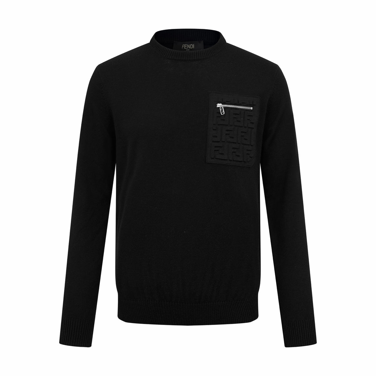 Falection FW26 Logo Patch Zip Pocket Sweater