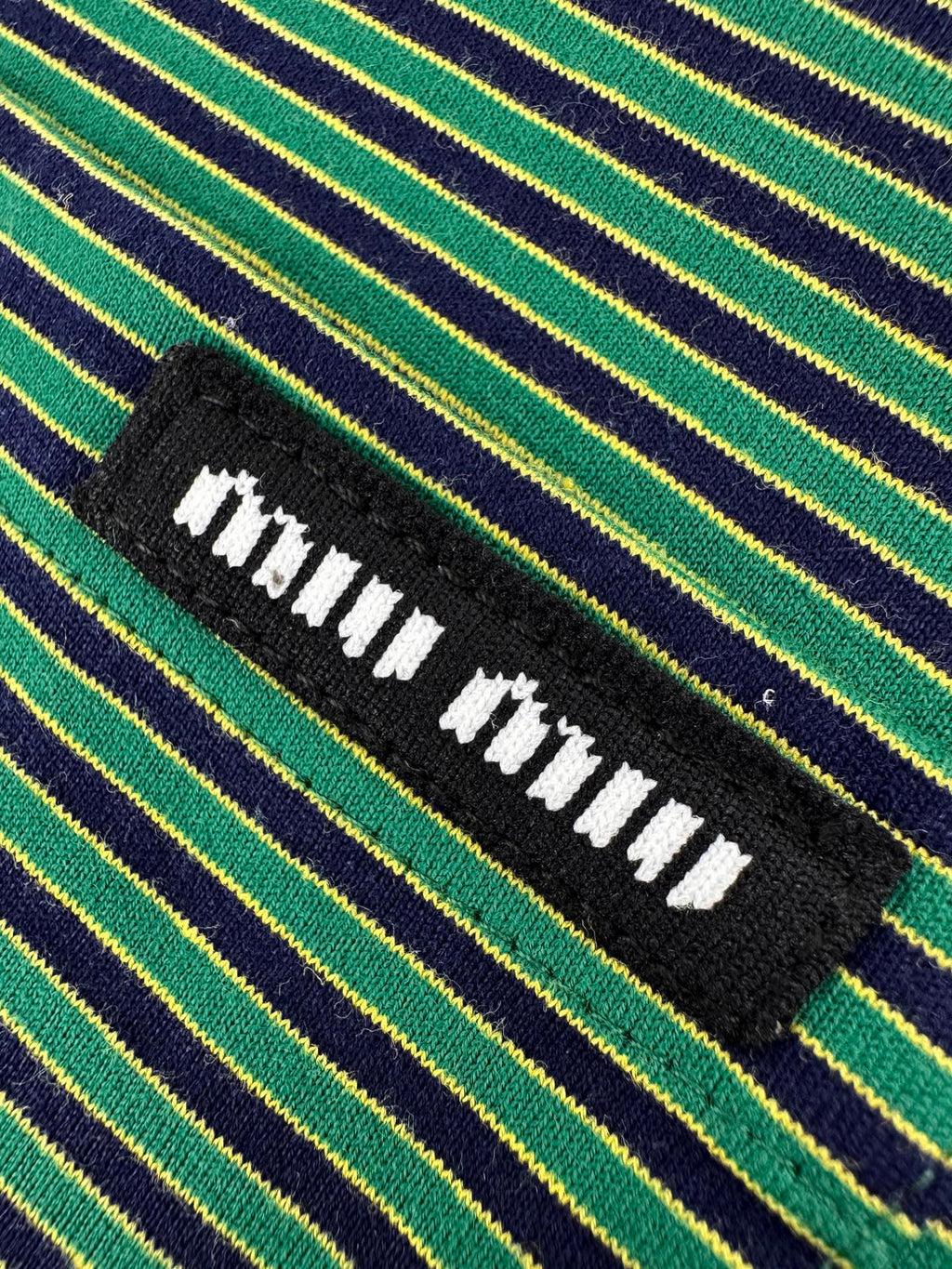 Falection FW26 Striped Jersey Tee in Navy/Green