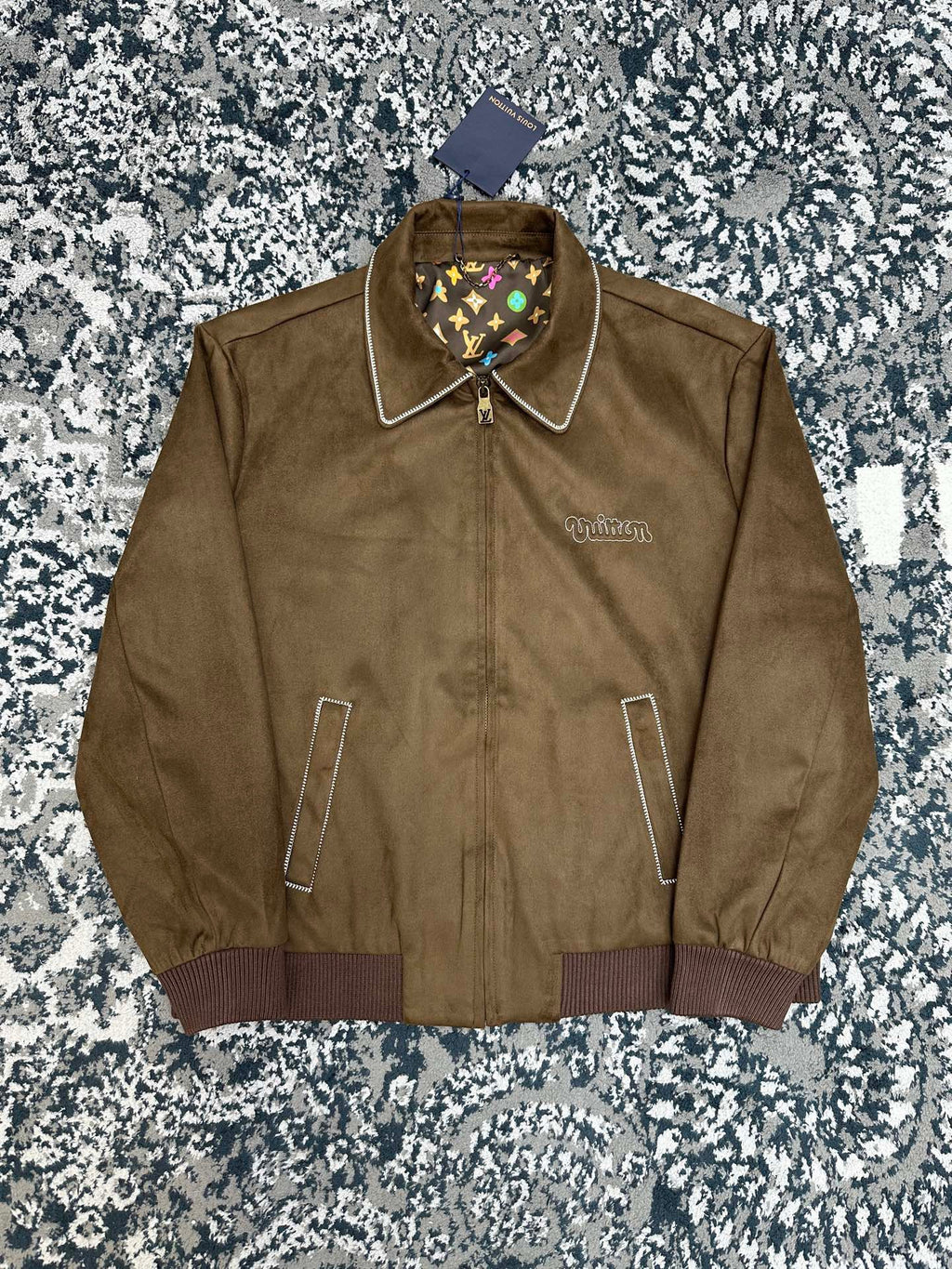 Falection FW26 Suede Calfskin Bomber Jacket