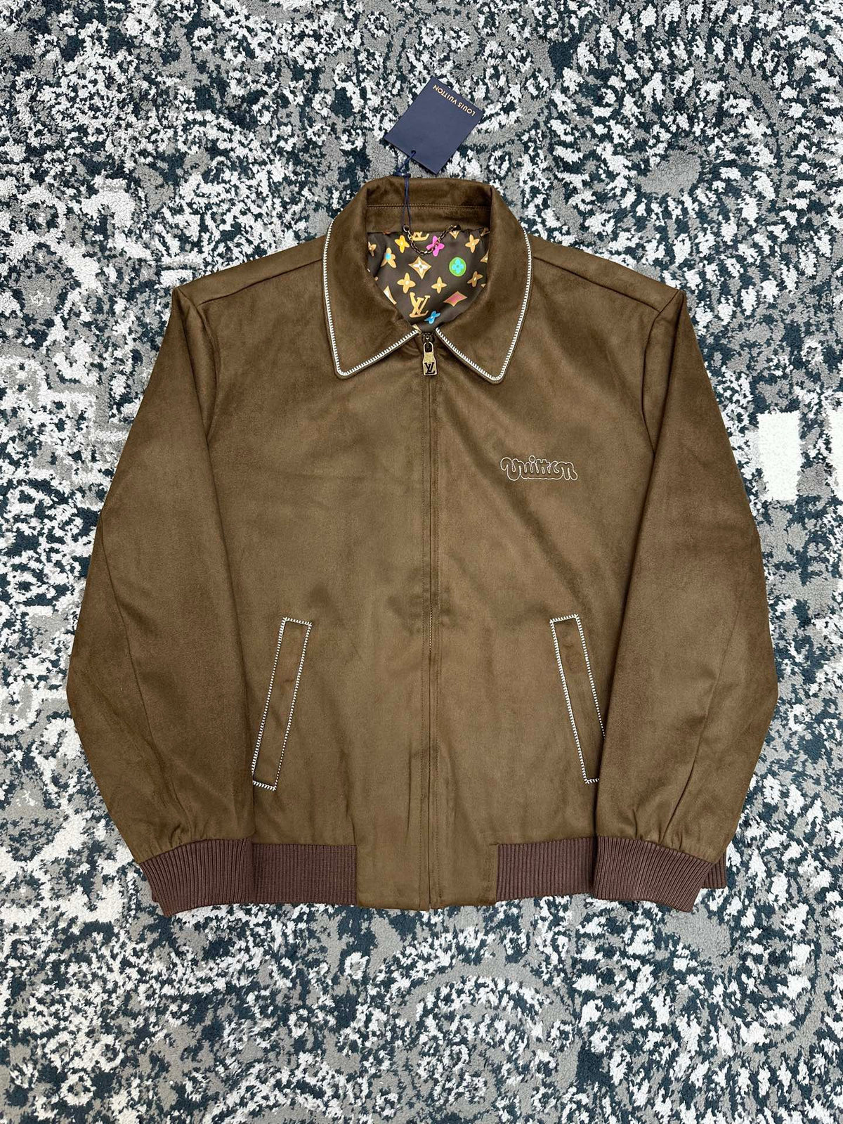 Falection FW26 Suede Calfskin Bomber Jacket