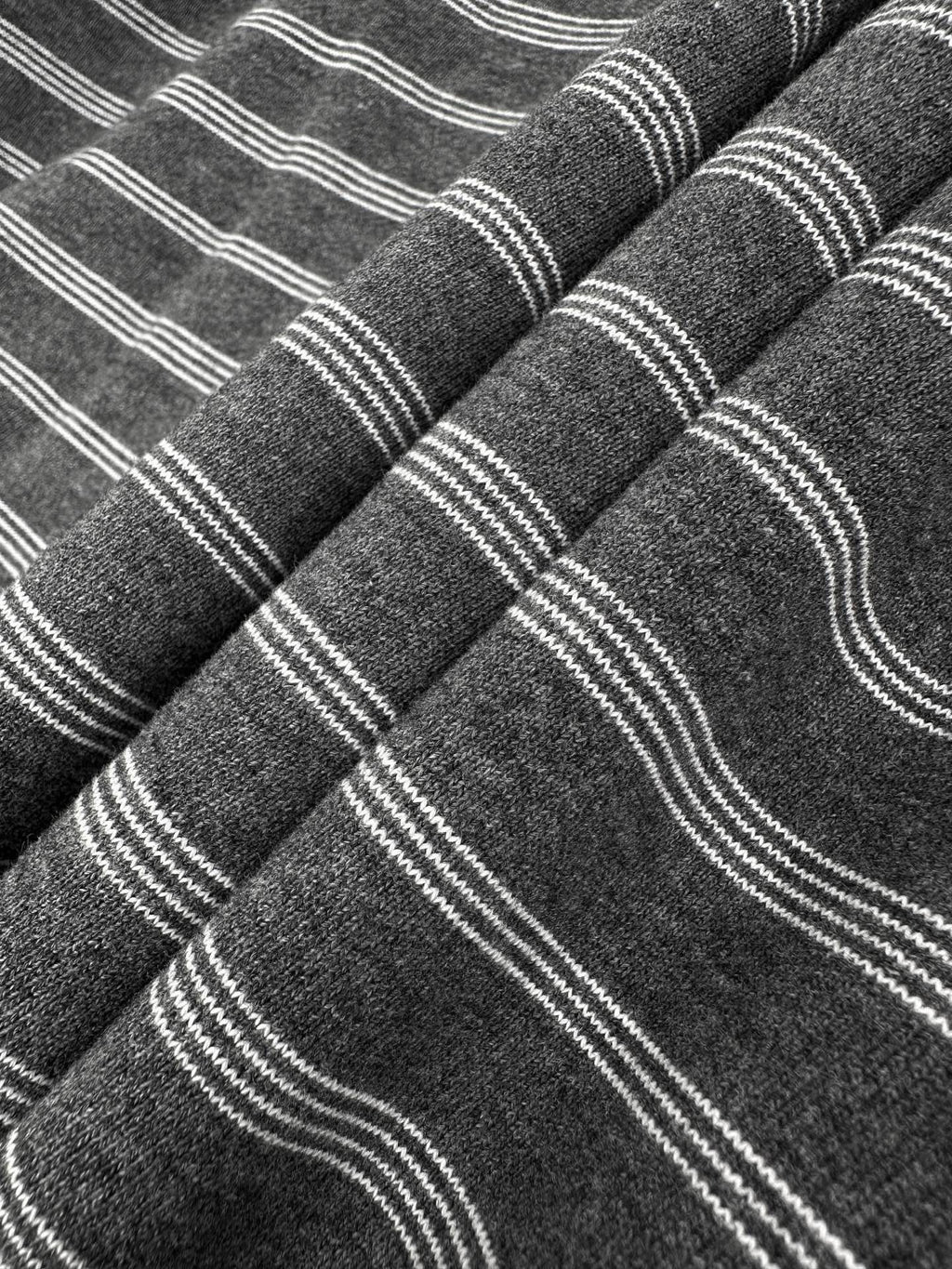 Falection FW26 Striped Cotton Fleece Jacket