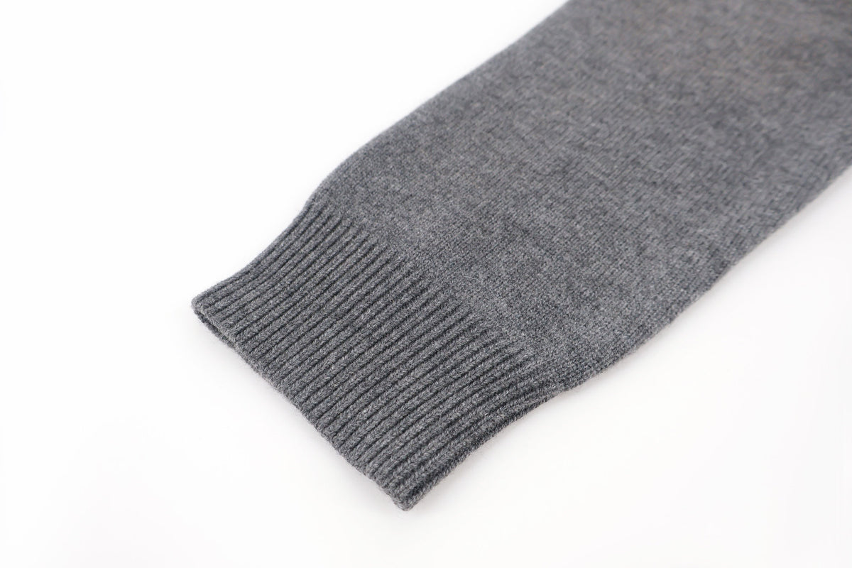 Falection FW26 Suede and Wool Cardigan