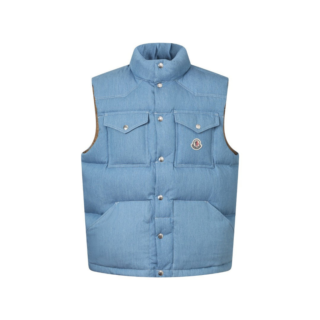 Falection FW26 Ervironal Denim Down Vest in 3 Colors