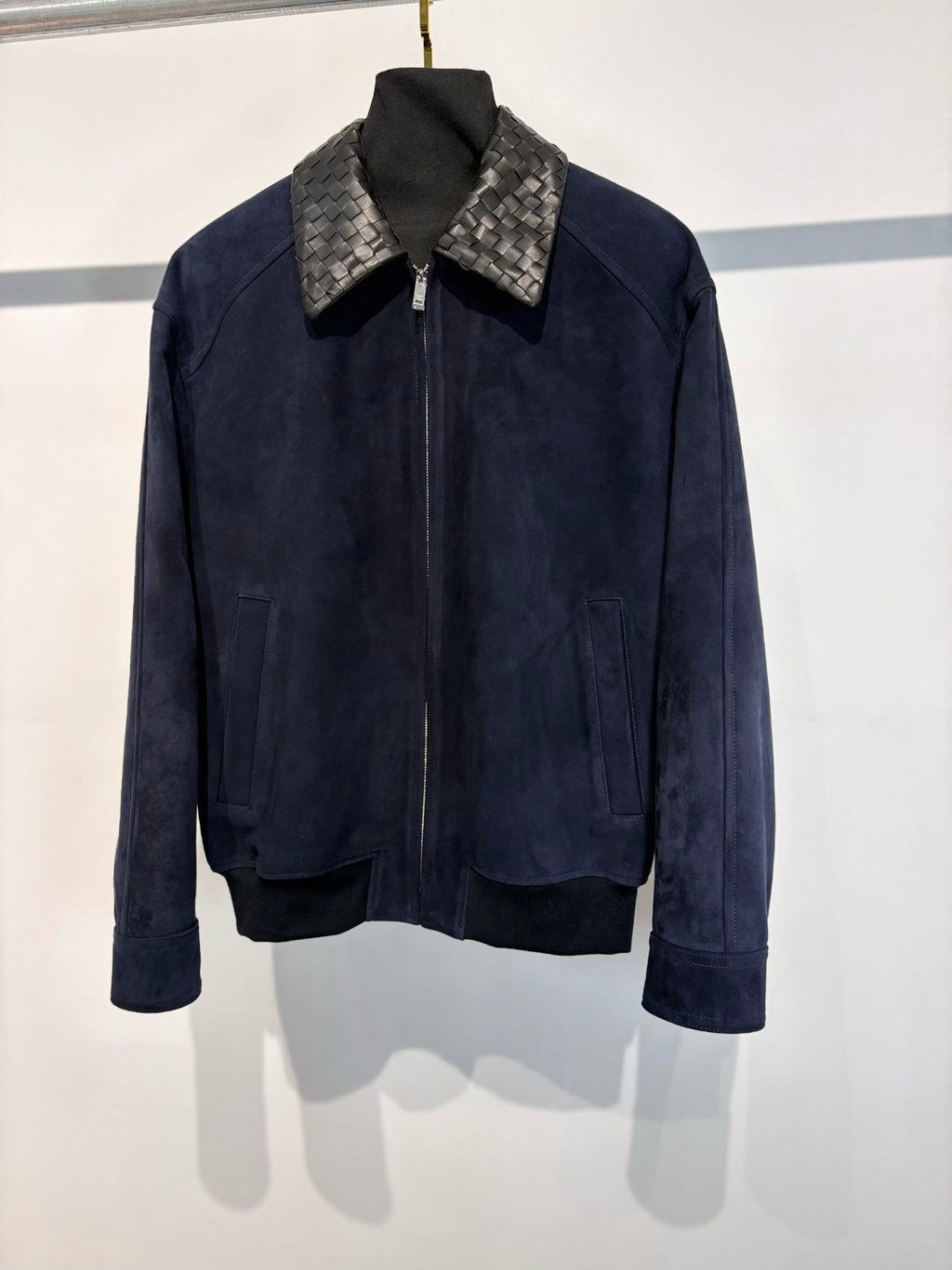 Falection FW26 Intrecciato Collar Cotton Twill Blouson