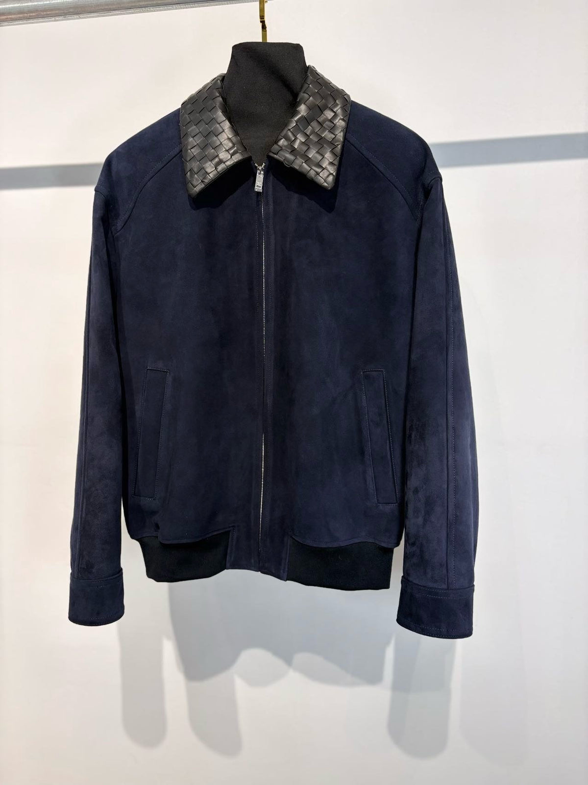 Falection FW26 Intrecciato Collar Cotton Twill Blouson