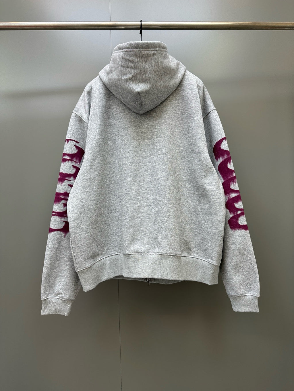 Falection FW26 Wet Brush Oversized Zip Up Hoodie