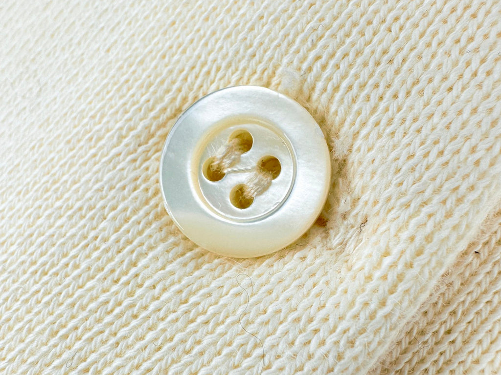 Falection FW26 Distressed Logo Fleece Sweatshirt in Cream