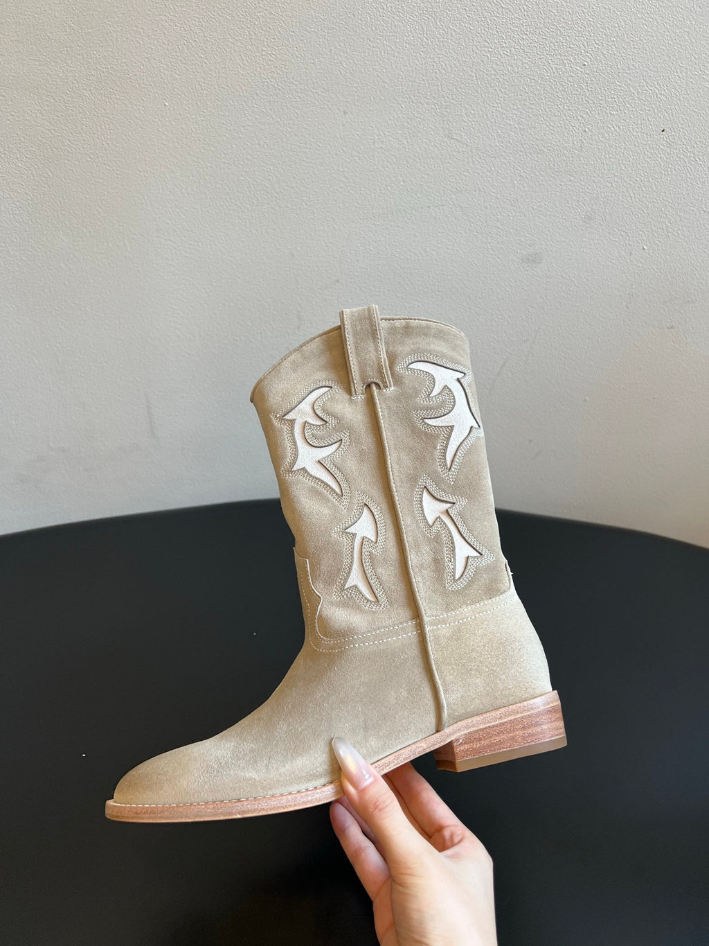 Falection Satore FW26 Suede Western Boots