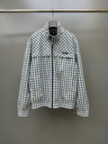 Falection FW26 Checked Chambray Blouson Jacket