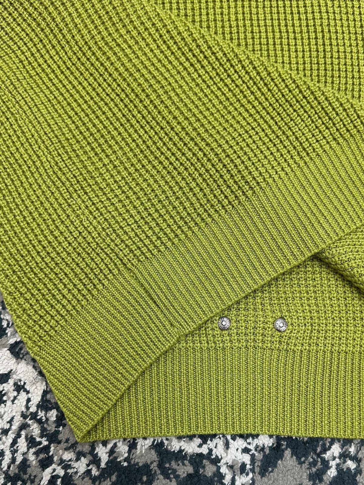 Falection CH FW26 Cross Patch Sweater in Green