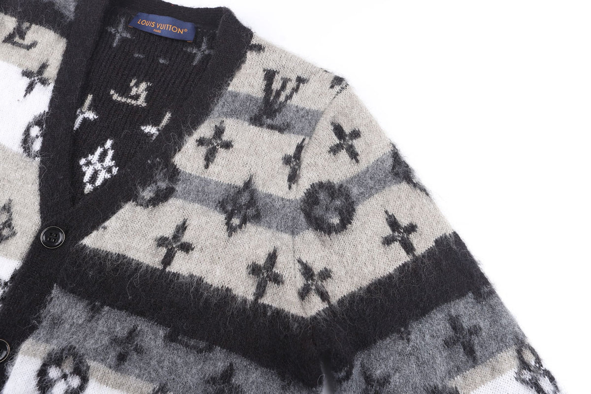 Falection FW26 Monogram Mohair Cardigan in 2 Colors