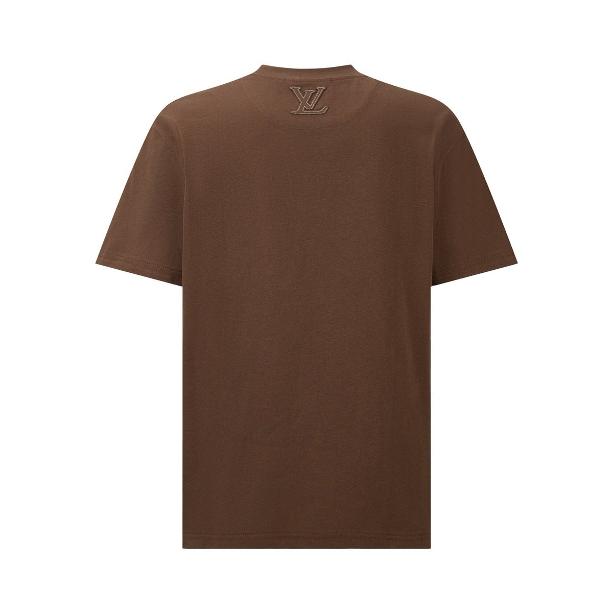 Falection FW26 Embroidered Signature Tee in Brown