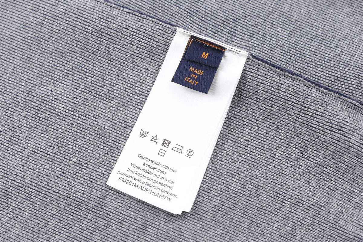 Falection FW26 Graphic Intarsia Zipped Cotton Hoodie in 2 Colors
