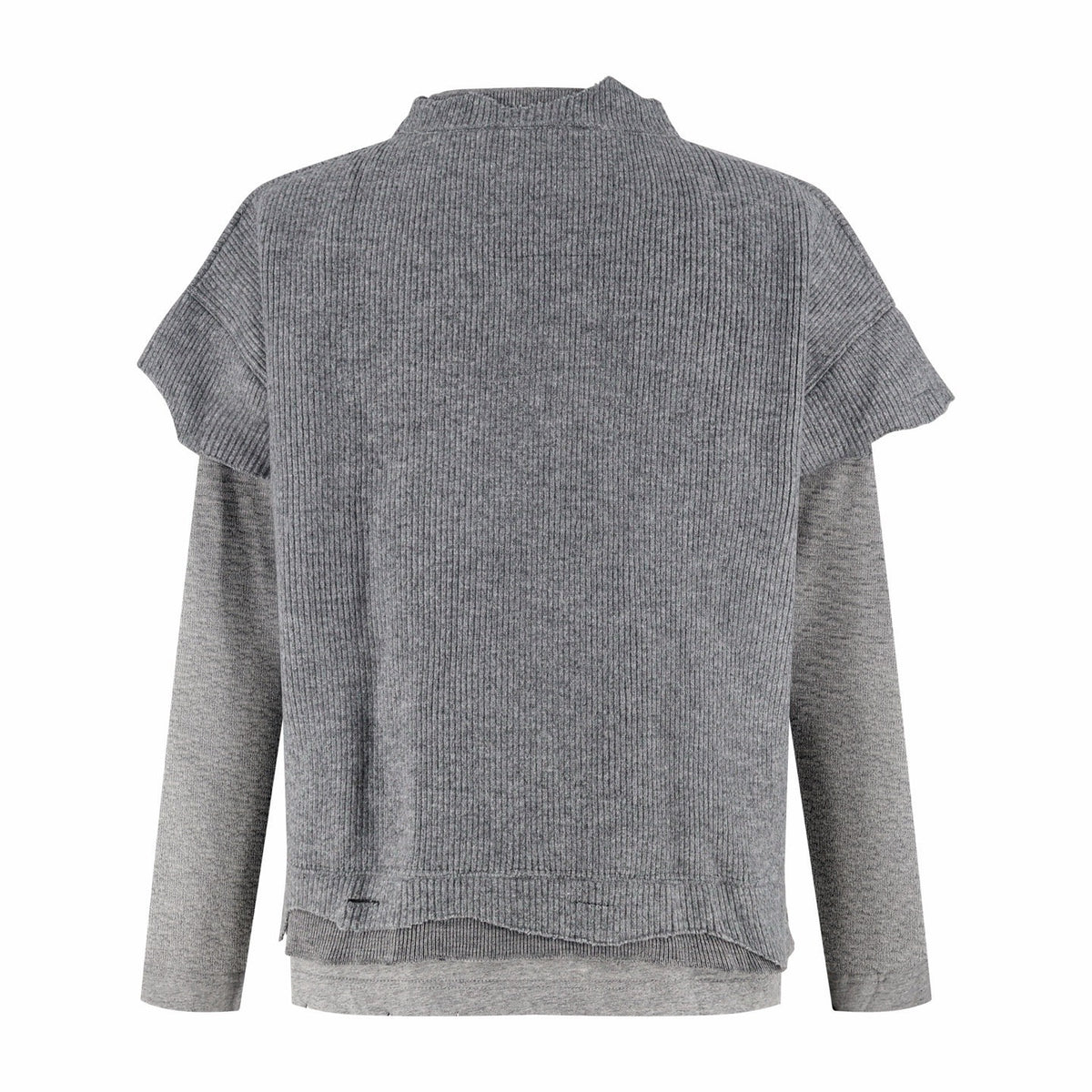 Falection FW26 Cut and Layer Wool and Cotton Sweater
