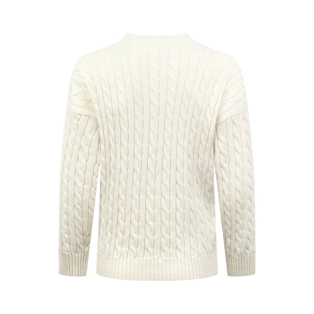 Falection FW26 Logo Embroidered Cable Knit Sweater in 2 Colors