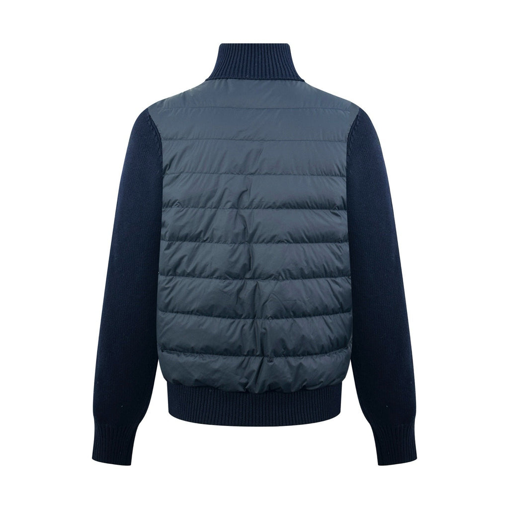 Falection FW26 Regular Fit Down Padded Wool Cardigan