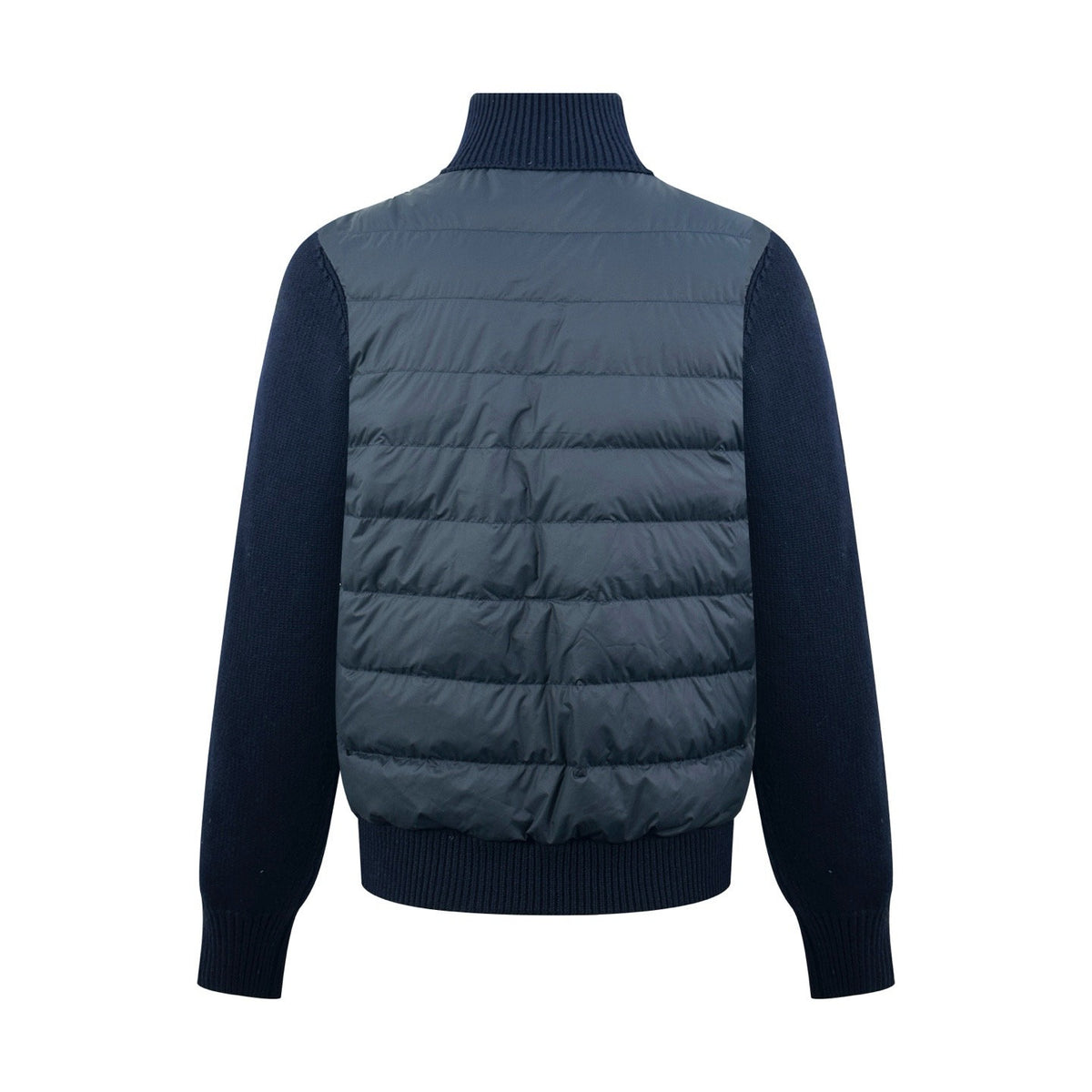 Falection FW26 Regular Fit Down Padded Wool Cardigan