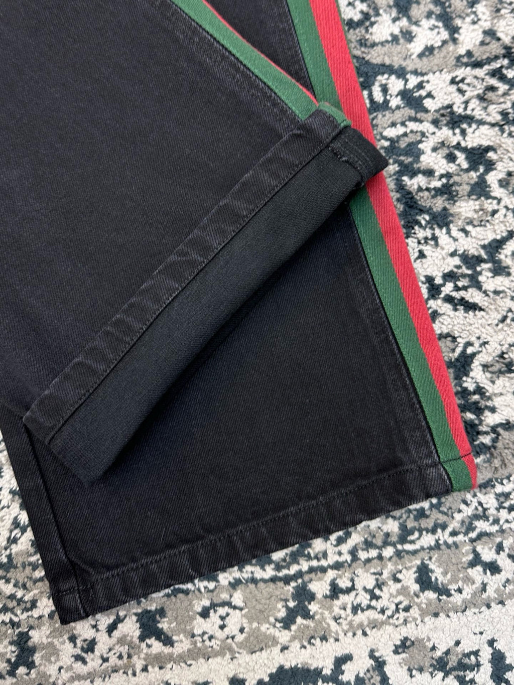 Falection FW26 Cotton Denim Pants with Web Insert