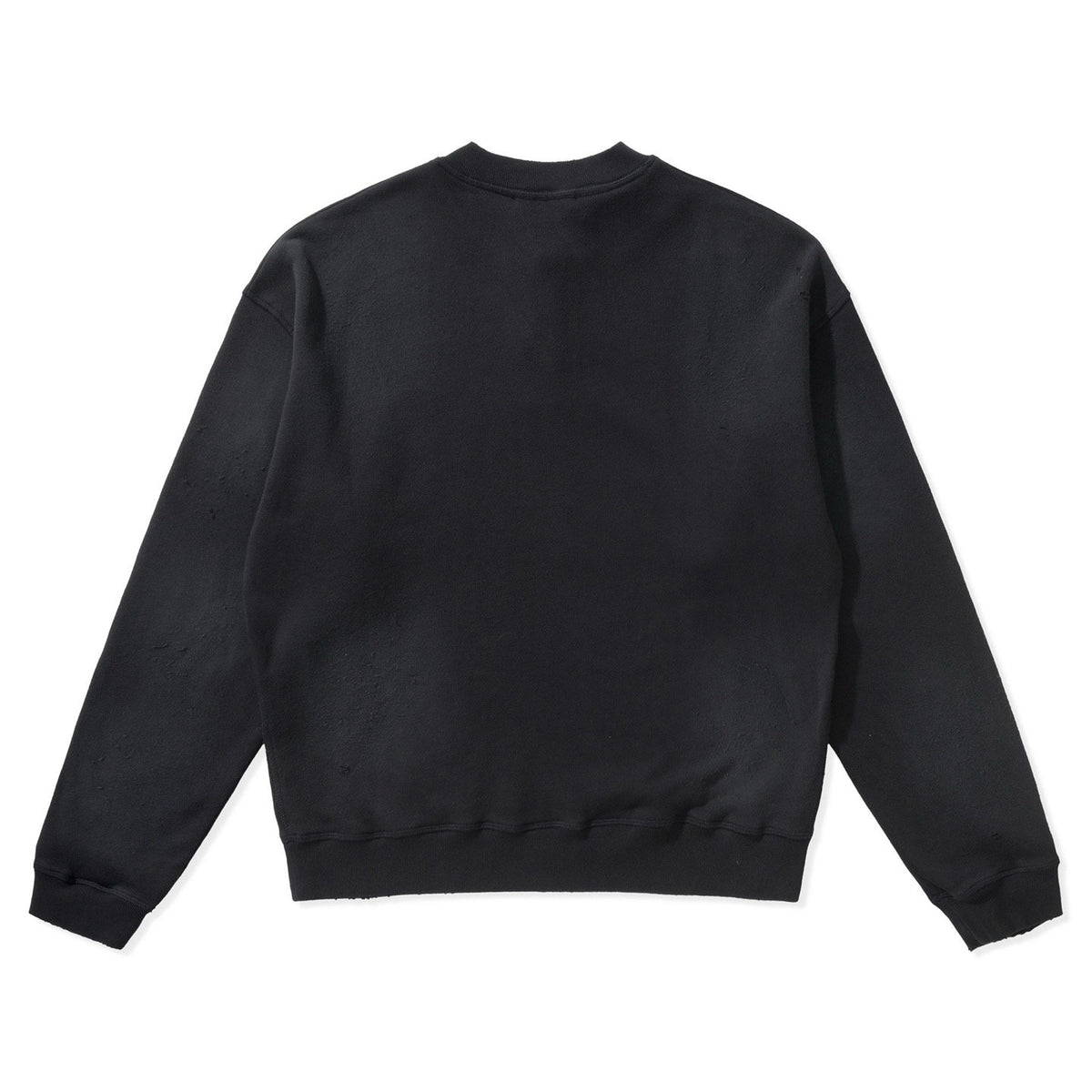 Falection FW26 Logo Distressed Fleece Henley Sweatshirt in 2 Colors