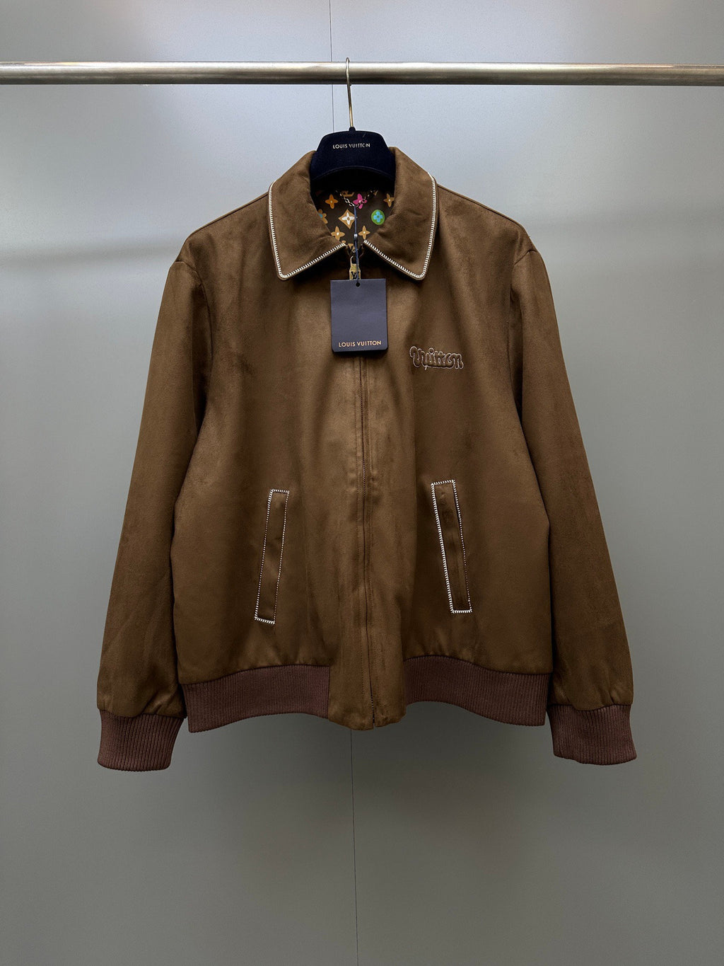 Falection FW26 Suede Calfskin Bomber Jacket