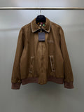 Falection FW26 Suede Calfskin Bomber Jacket