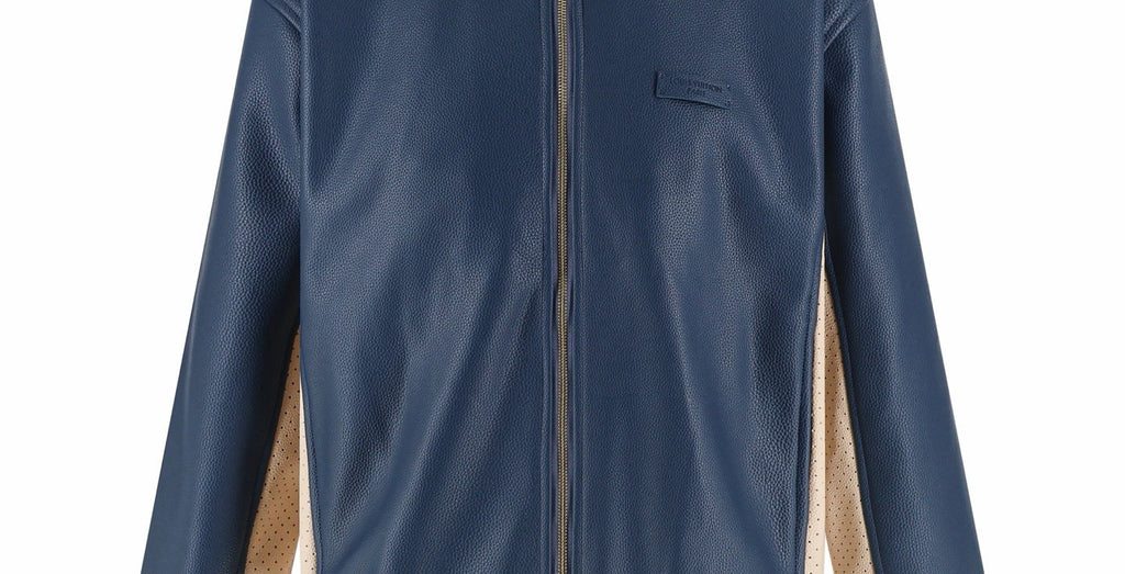 Falection monogram V made in italy SS26 Sporty Leather Track Top
