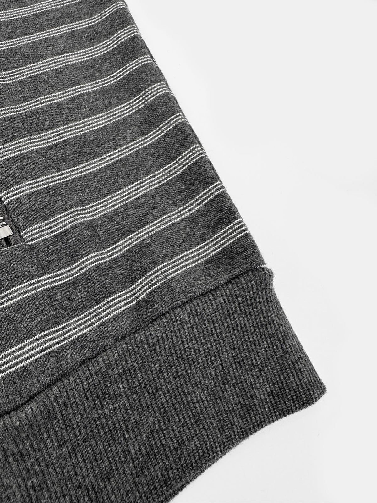 Falection FW26 Striped Cotton Fleece Jacket