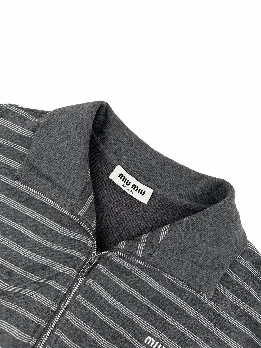 Falection FW26 Striped Cotton Fleece Jacket