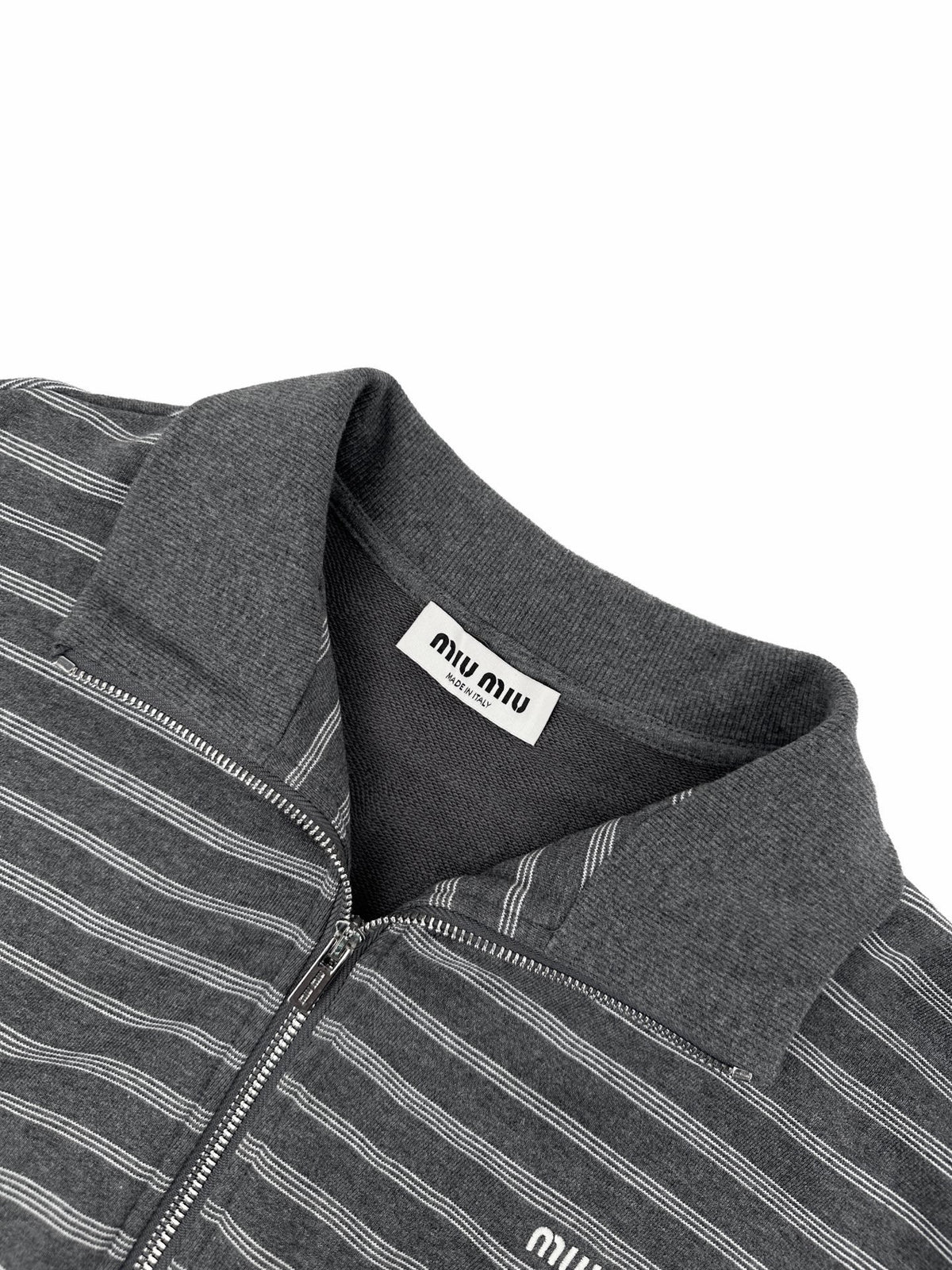 Falection FW26 Striped Cotton Fleece Jacket