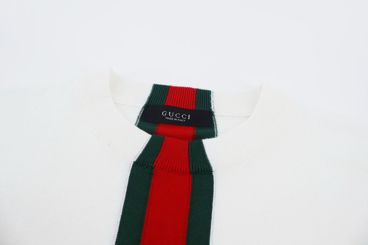 Falection FW26 Web Stripe Cotton Sweater in 2 Colors