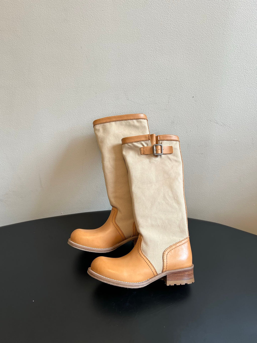 Falection FW26 Leather and Canvas Boots