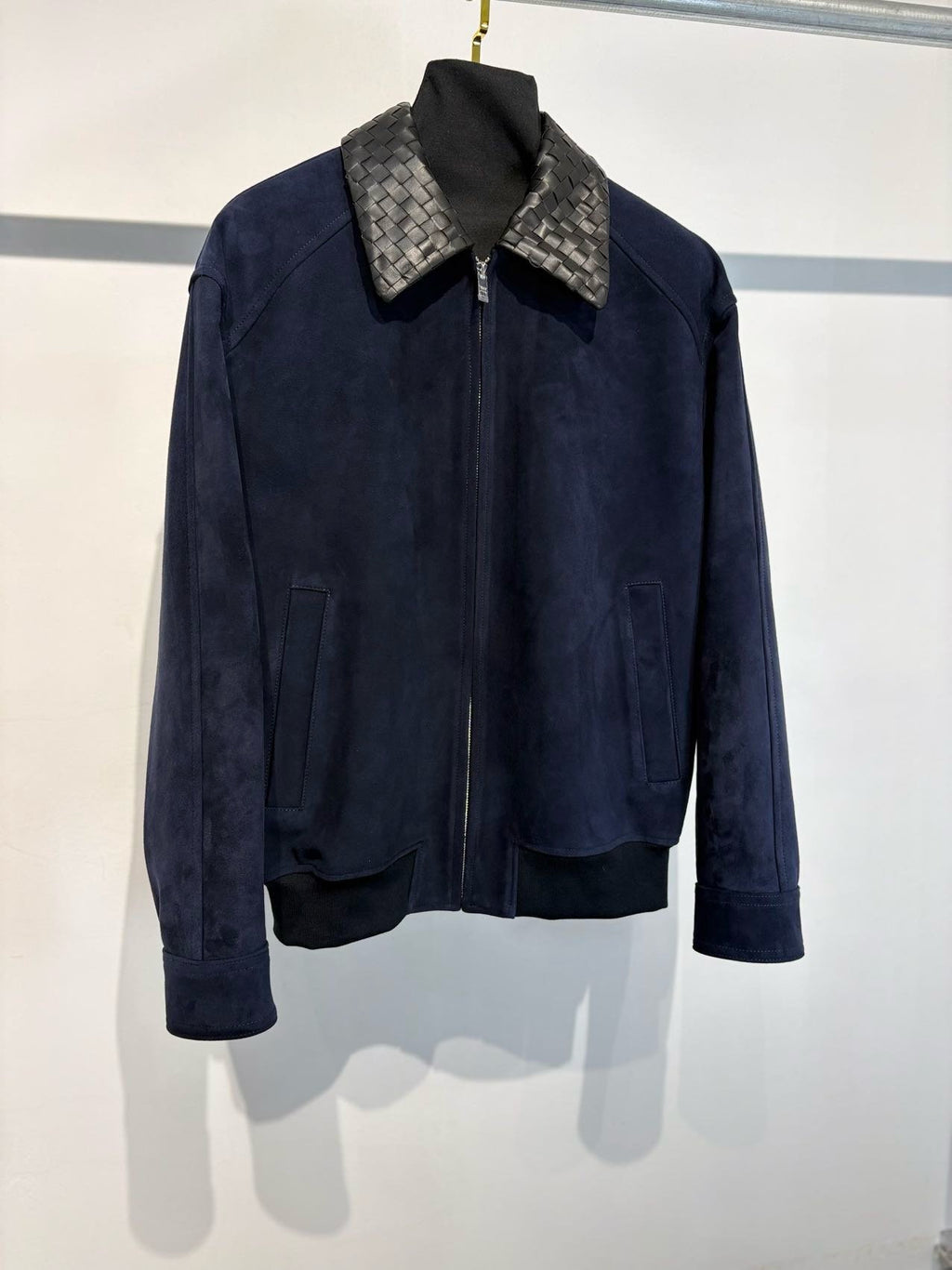 Falection FW26 Intrecciato Collar Cotton Twill Blouson