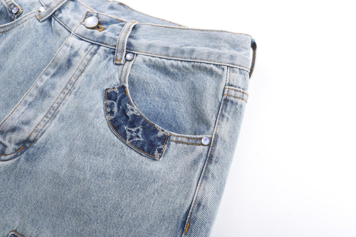 Falection FW26 Signature Patchwork Denim Pants