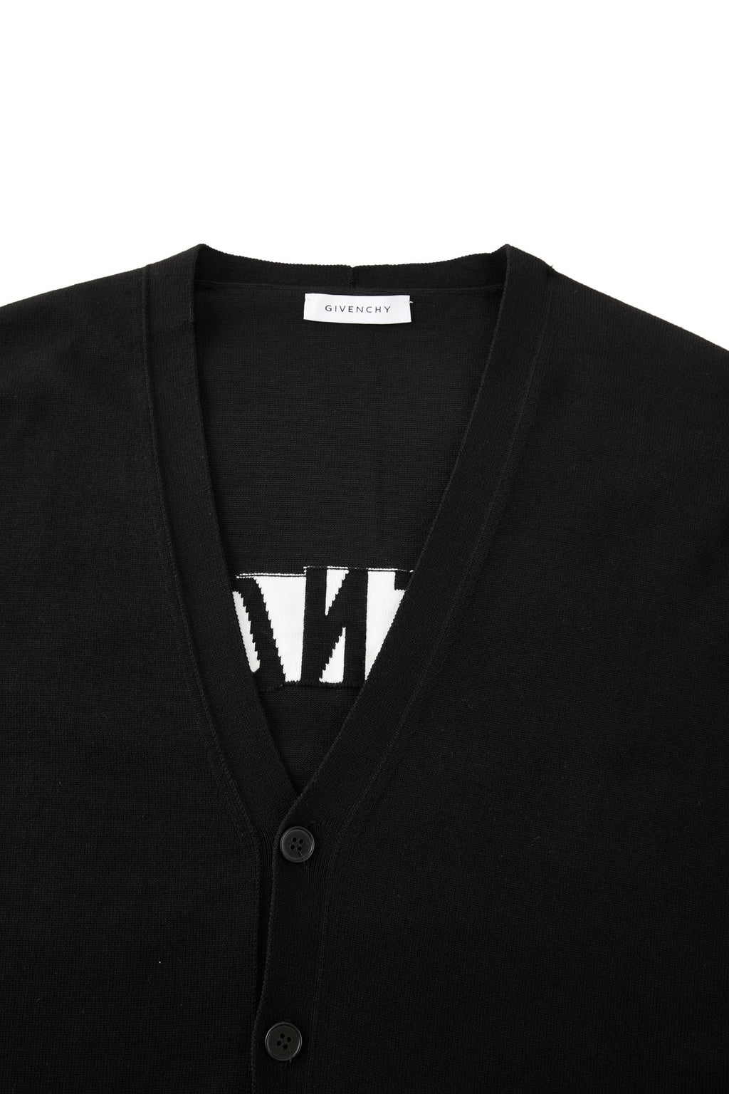 Falection FW26 Intarsia Knit V-Neck Cardigan