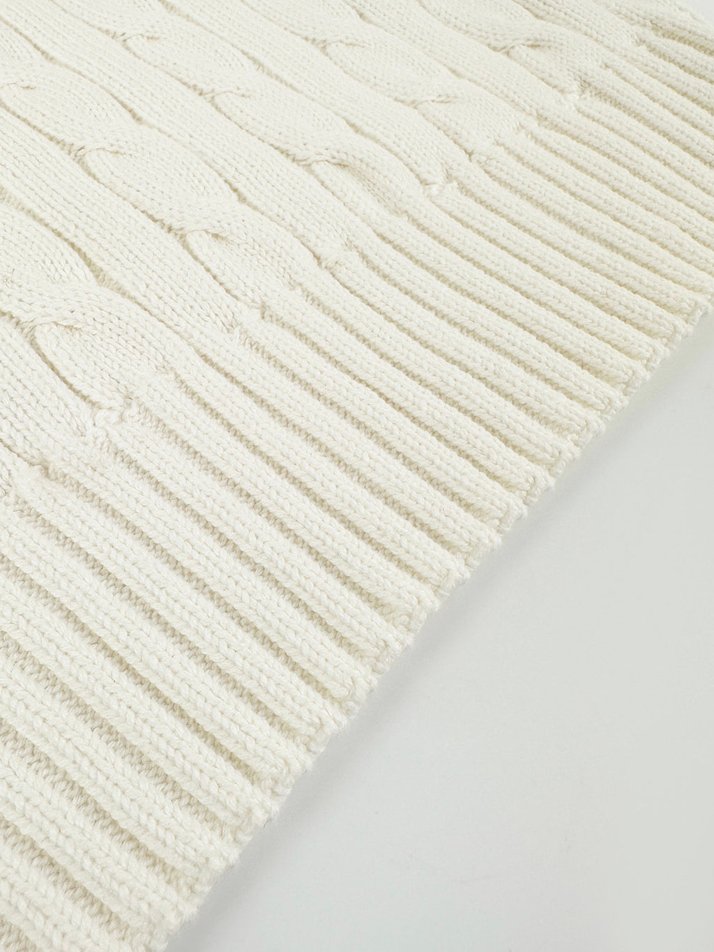 Falection FW26 Logo Embroidered Cable Knit Sweater in 2 Colors