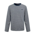 Falection FW26 Grey+Blue Striped Jersey Tee