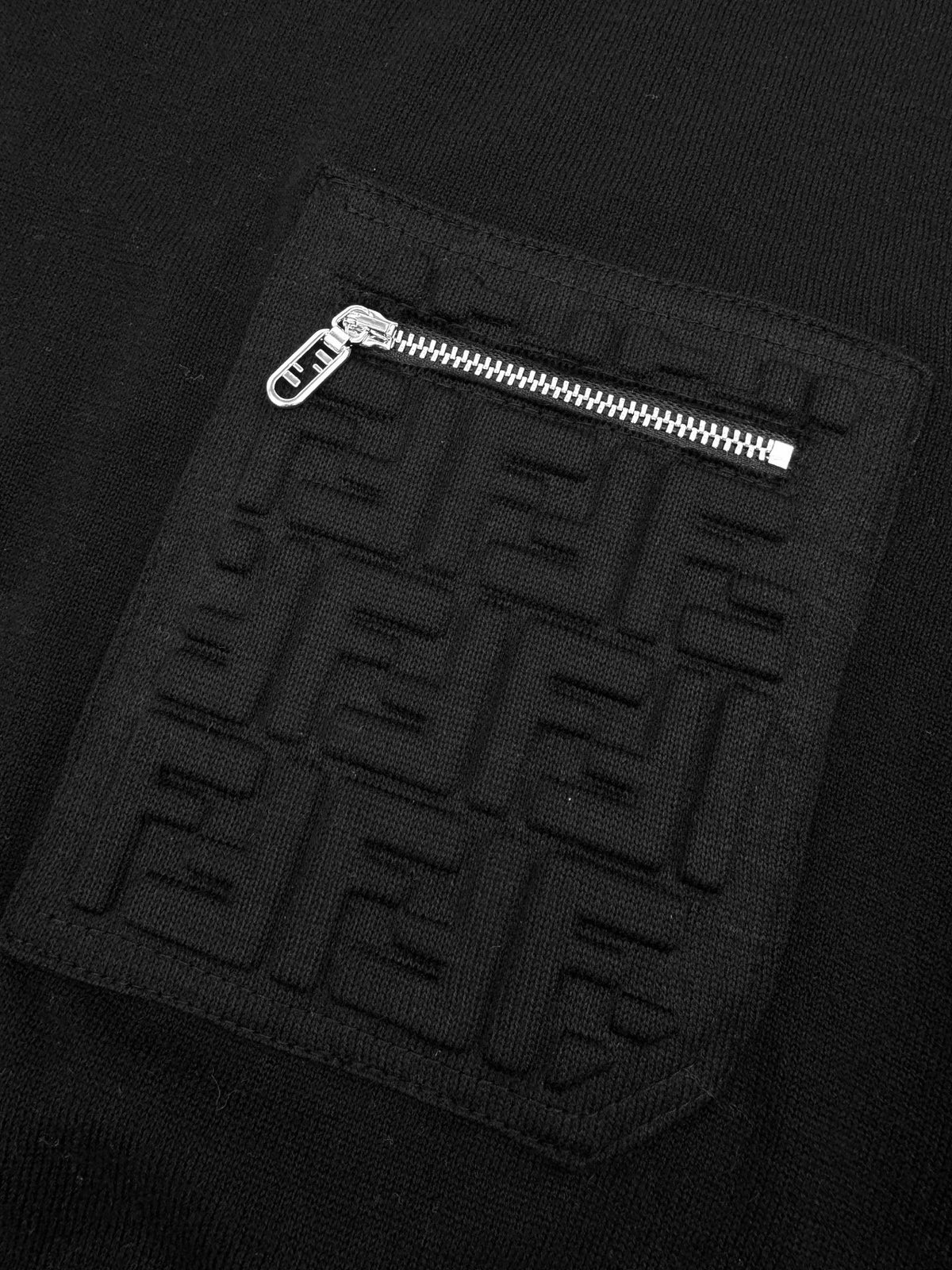 Falection FW26 Logo Patch Zip Pocket Sweater