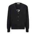 Falection FW26 Intarsia Knit V-Neck Cardigan
