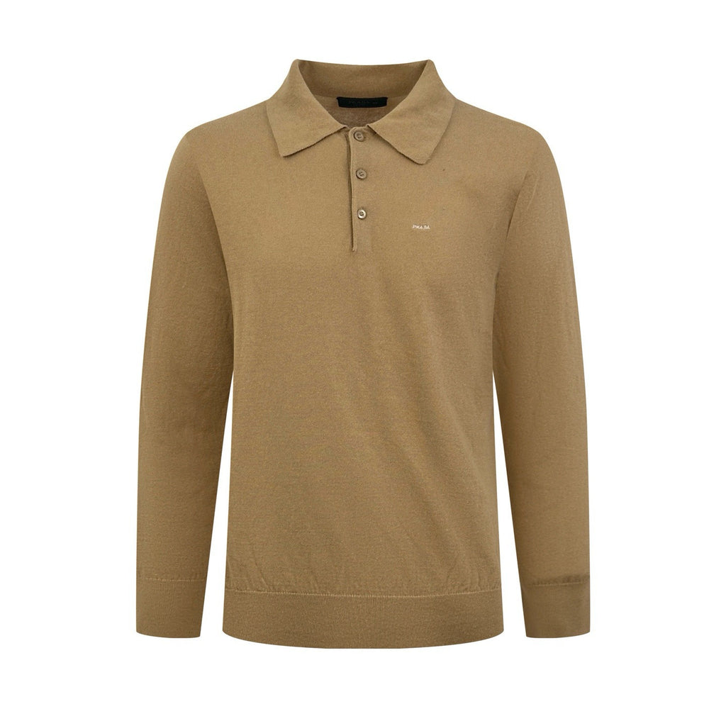 Falection FW26 Wool and Silk Polo Sweater in 4 Colors