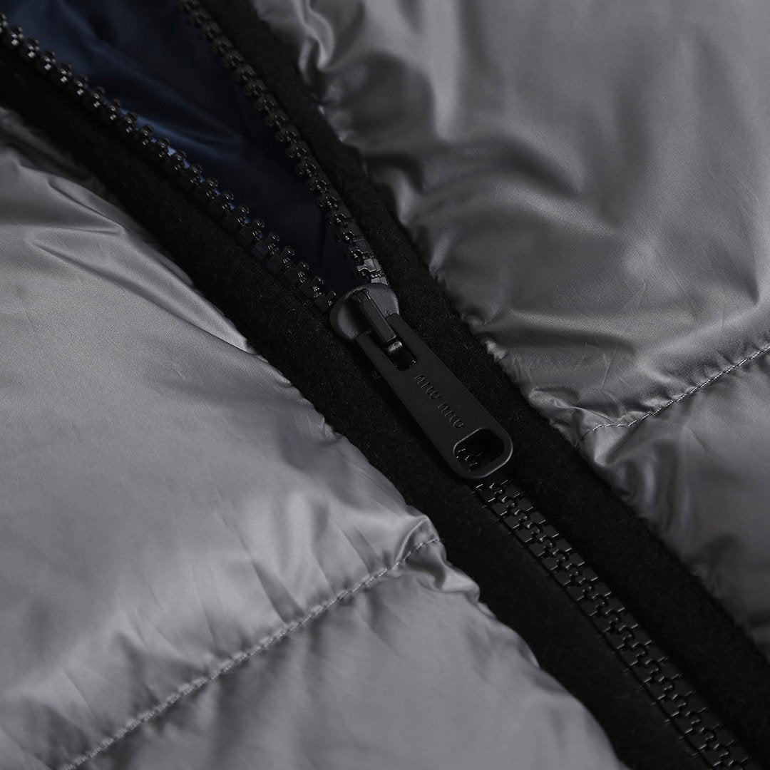 Falection FW26 Steel Gray Light Ponge Down Hoodie Jacket