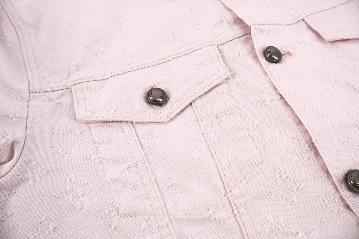 Falection FW26 Monogram Needle Punched Trucker Jacket