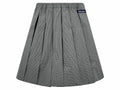 Falection FW26 Grey Checked Pleated Miniskirt