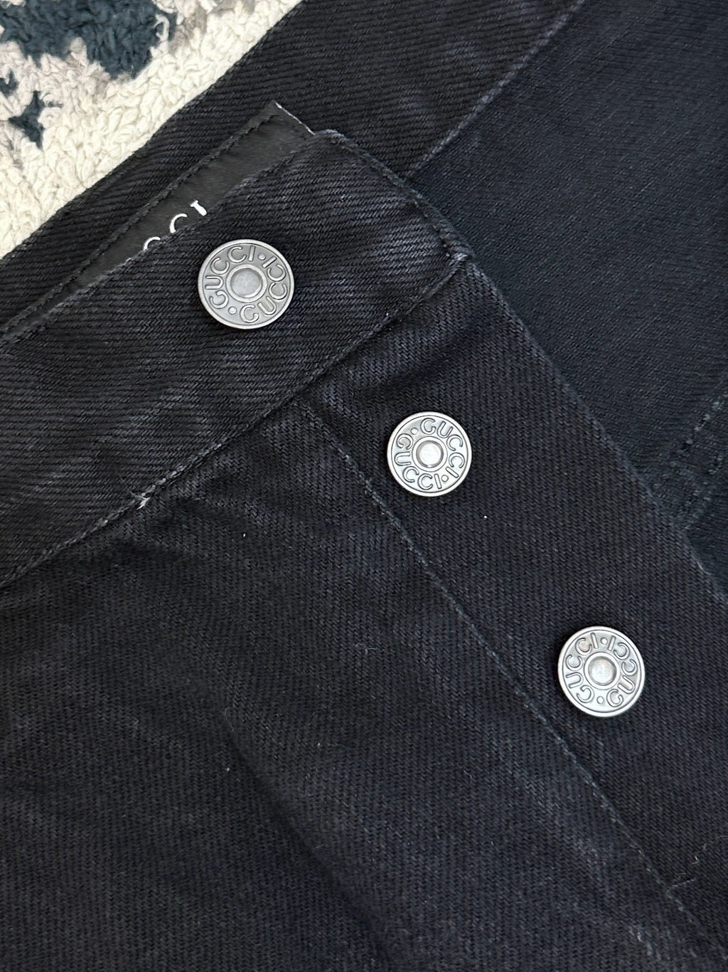 Falection FW26 Cotton Denim Pants with Web Insert
