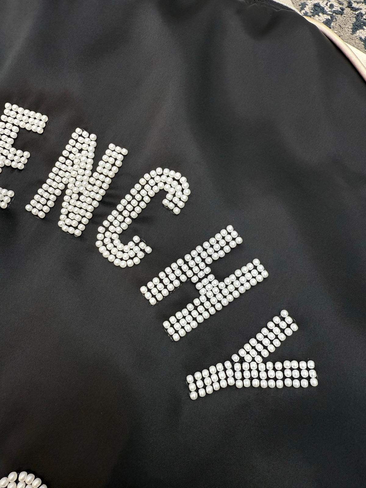 Falection FW26 Black Logo Bomber Jacket