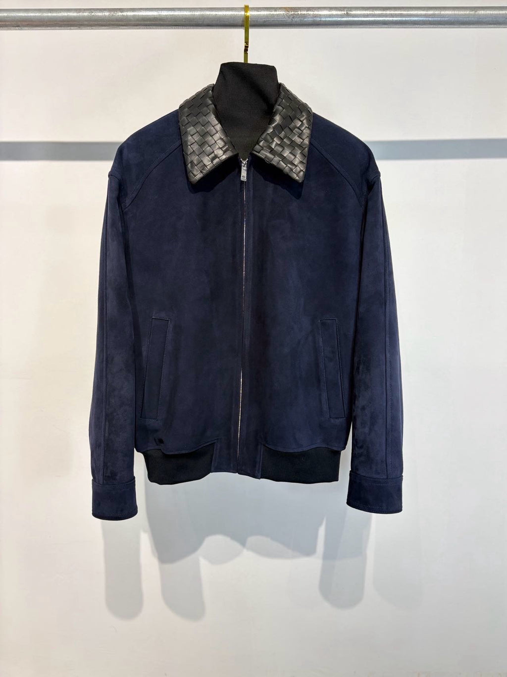 Falection FW26 Intrecciato Collar Cotton Twill Blouson