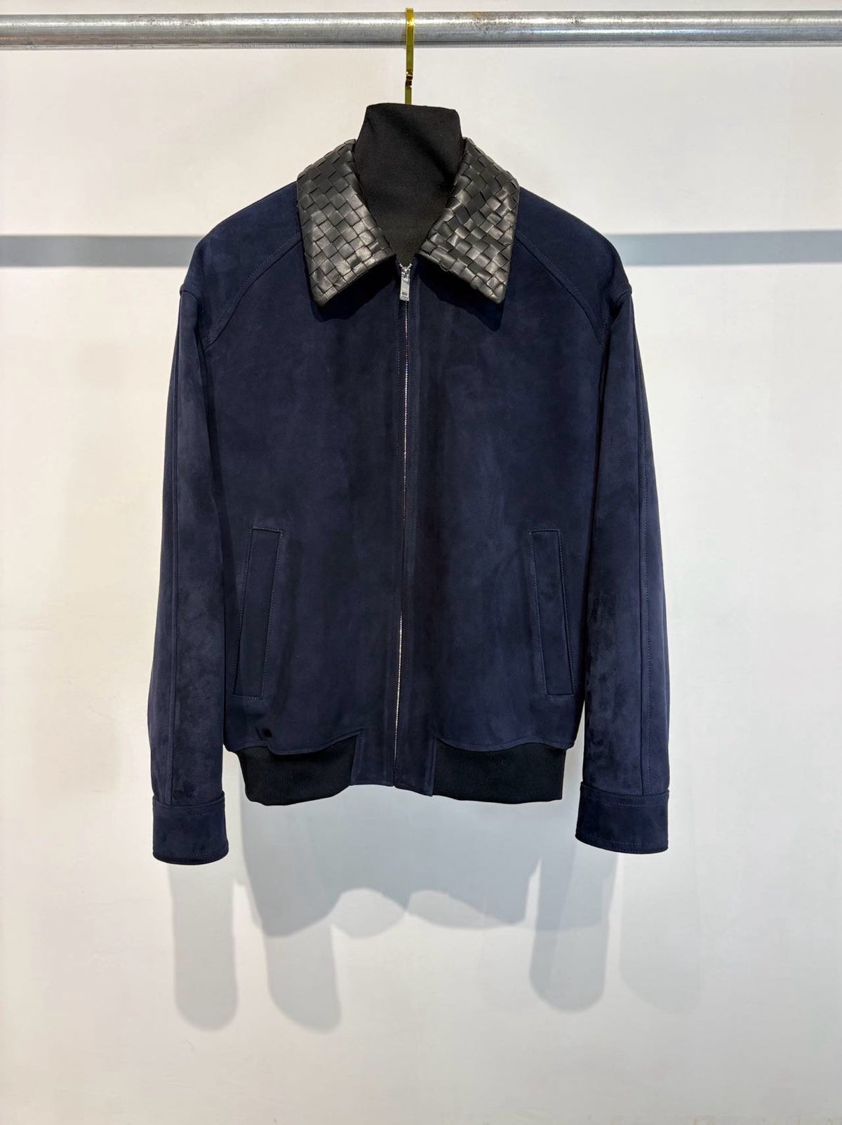 Falection FW26 Intrecciato Collar Cotton Twill Blouson