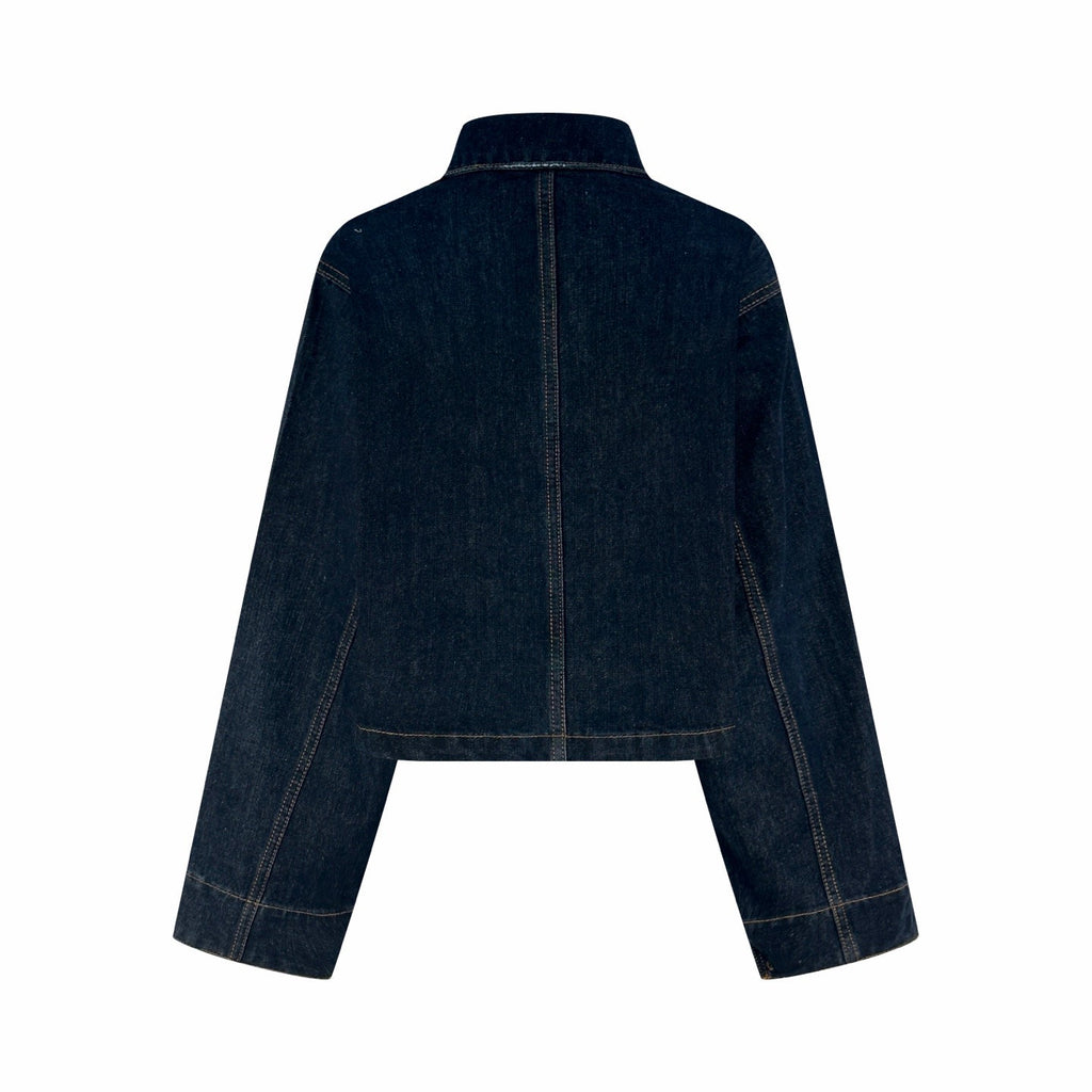 Falection FW26 Cropped Denim Blouson Jacket