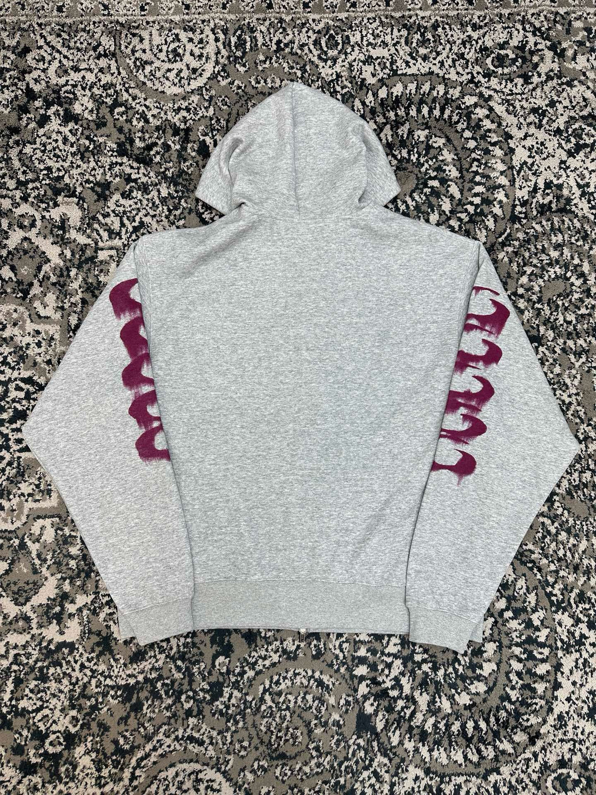 Falection FW26 Wet Brush Oversized Zip Up Hoodie