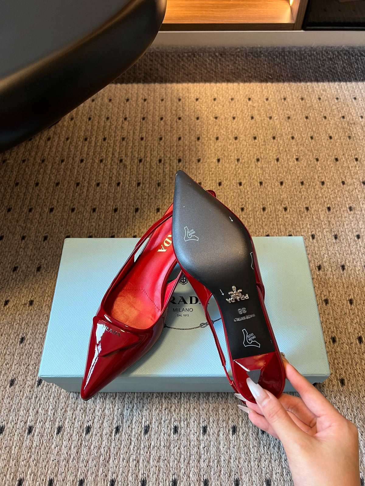 Falection FW26 Patent Leather Slingback Pumps in 4 Colors